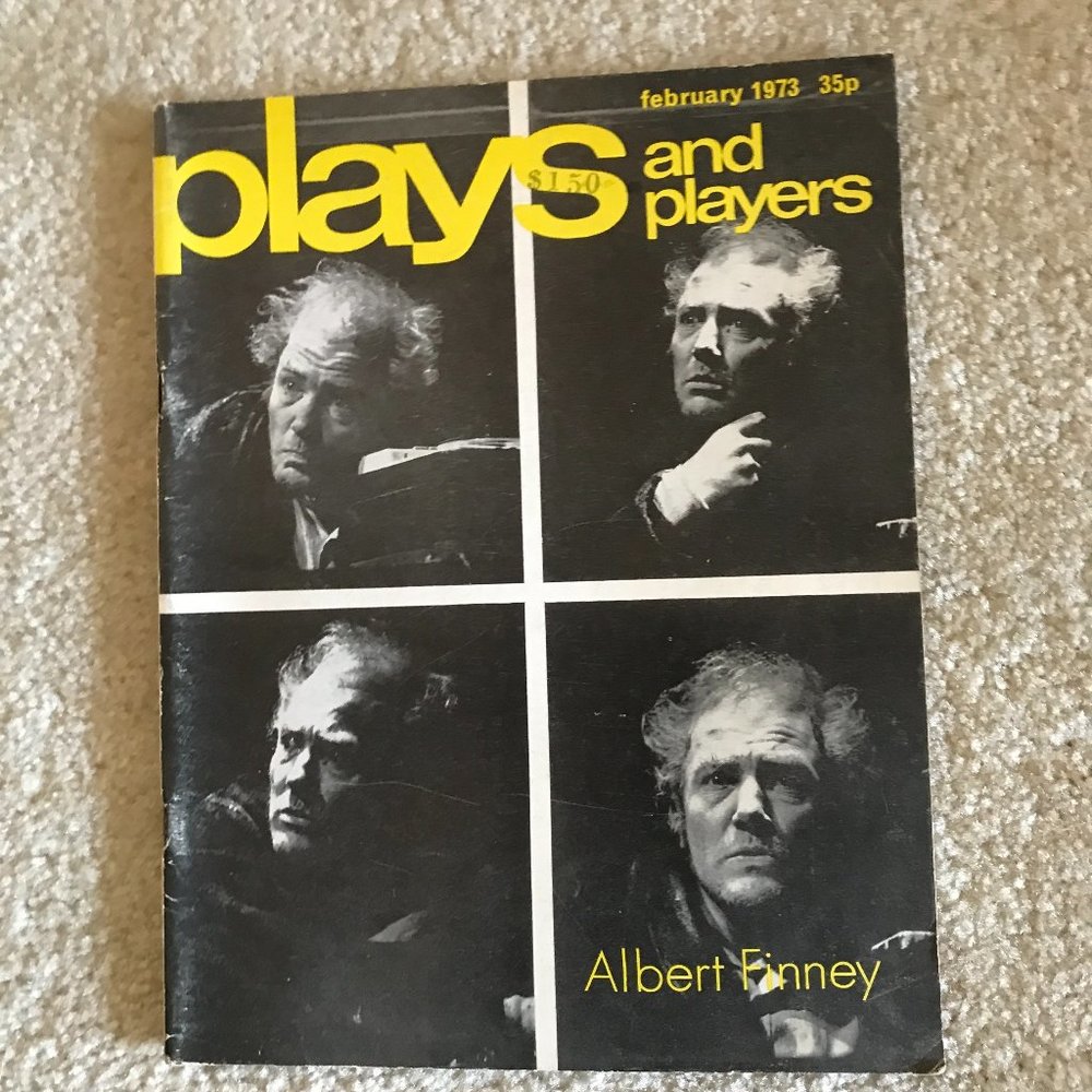 Plays and Players Magazine Albert Finney February 1973